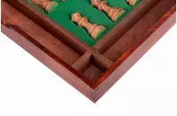 Drewniana kasetka z przegródkami na figury szachowe Drewniana kasetka z przegródkami na figury szachowe